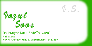 vazul soos business card